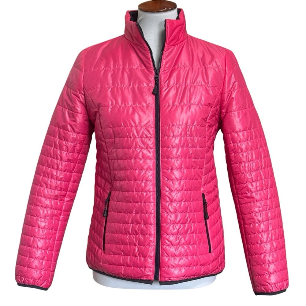 Talbots Puffer Jacket Packable Coat Pink Quilted Women’s Petite S / P Primaloft